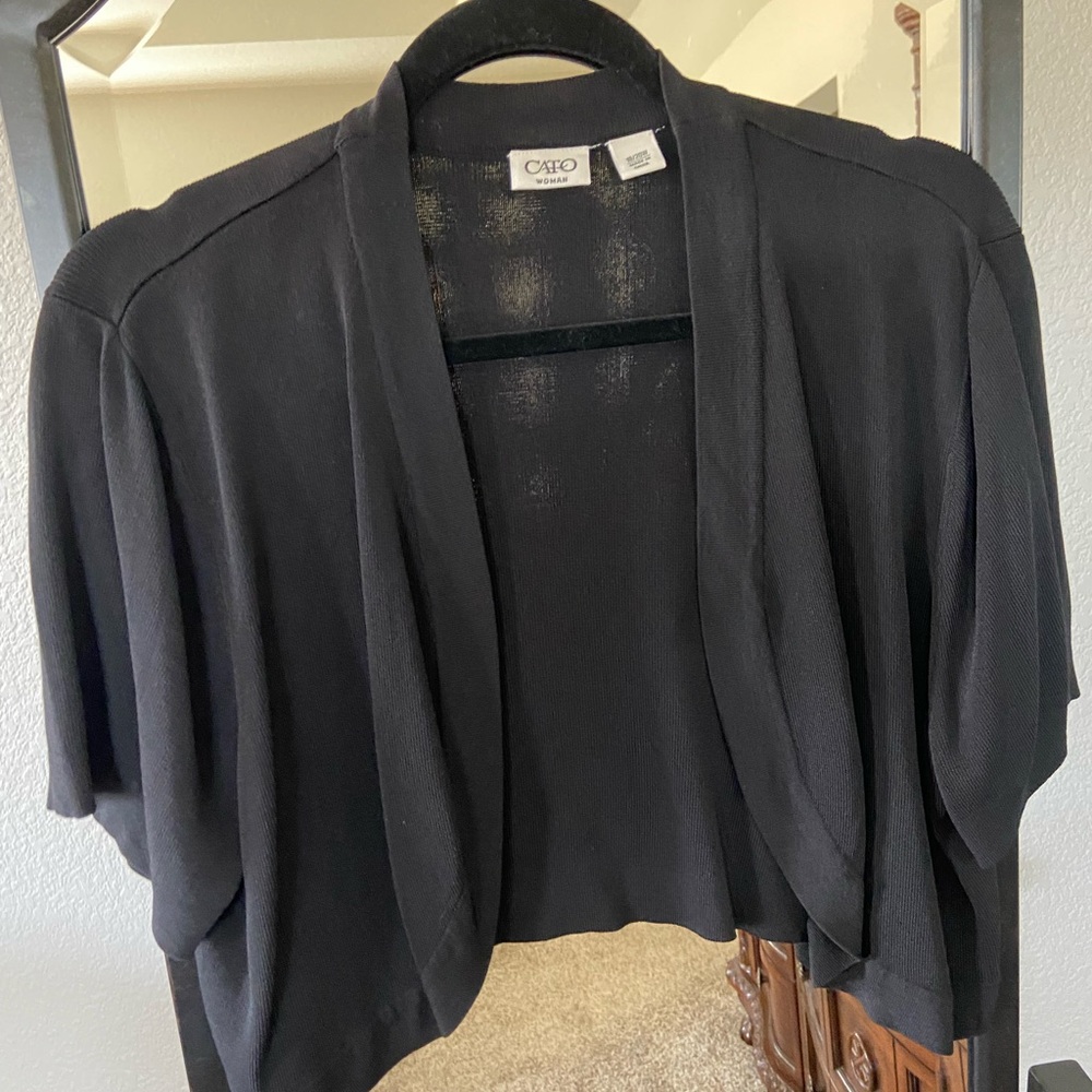 Cato Women's Elegant Black Shrug